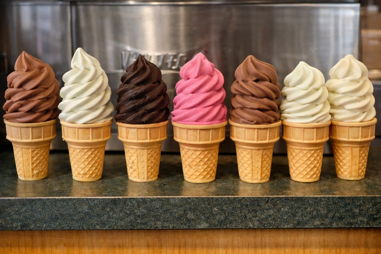 Soft serve ice cream at Nelly's Dairy Bar